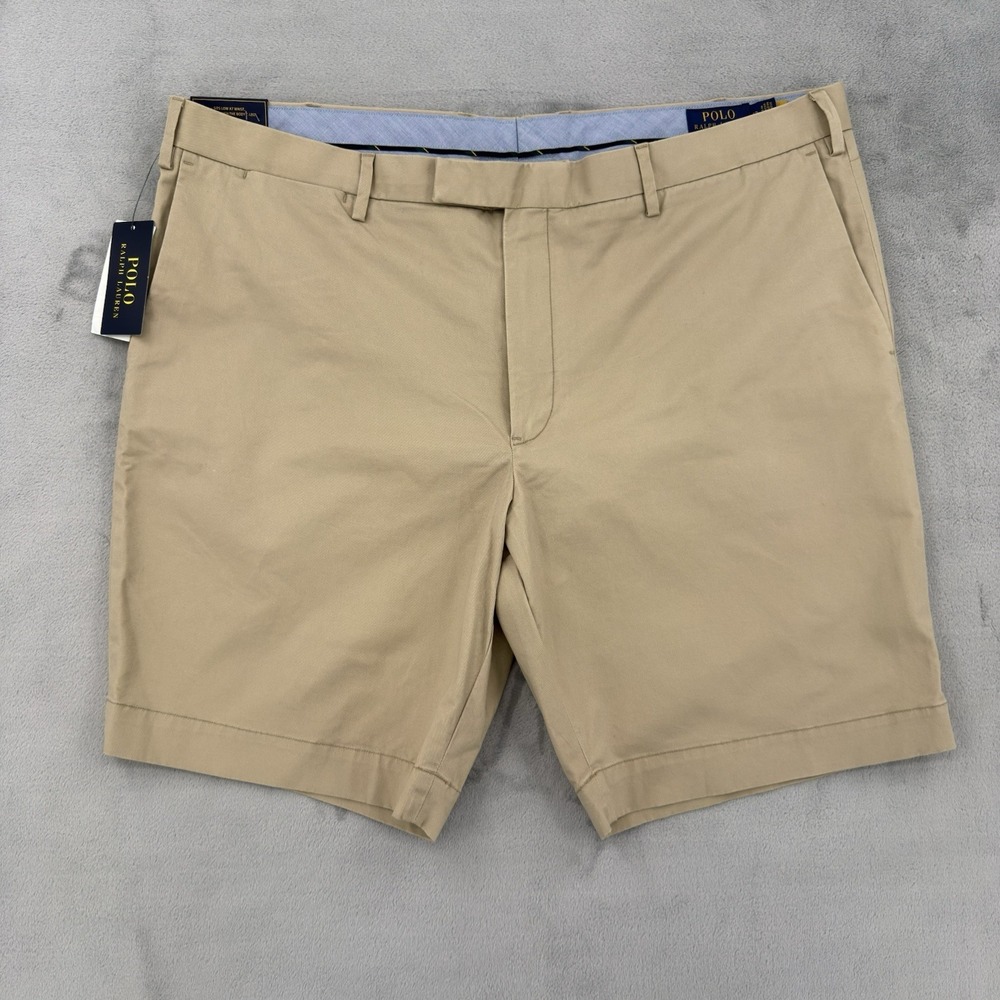 Polo Ralph Lauren  Shorts Mens Size 42 Chino Stretch Slim Fit Classic Khaki NWT